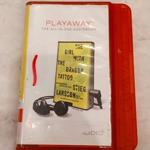 PLAYAWAY [audio book]The girl with the dragon Tattoo , original packaging.